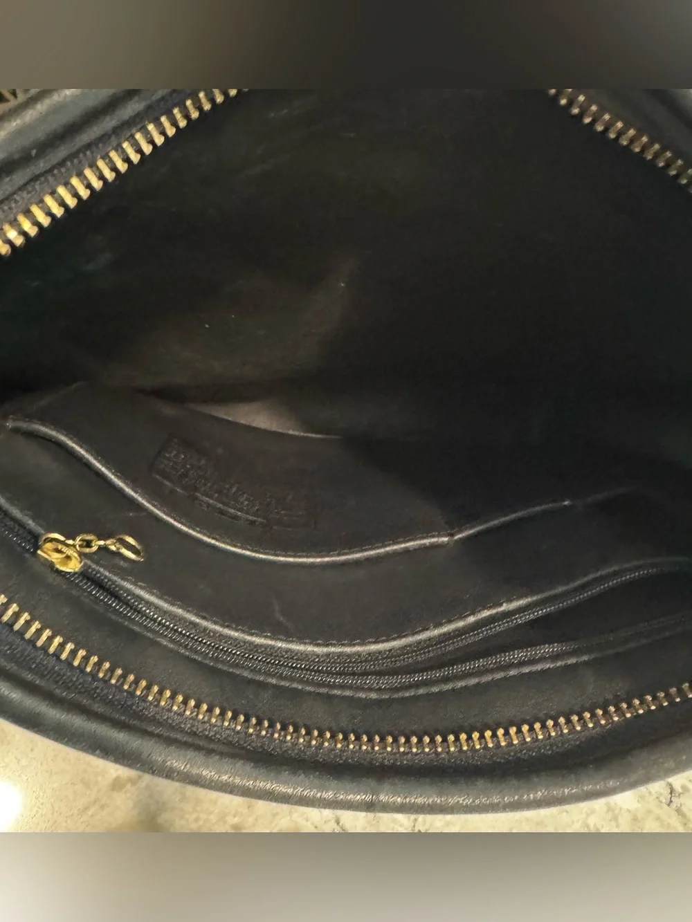COACH Vintage 9966 LEGACY ZIP Black Leather Purse Bag Crossbody